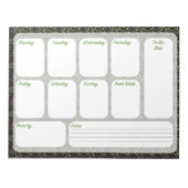 Weekly To Do List Planner Notepad Notizblock (Vorderseite)