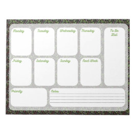 Weekly To Do List Planner Notepad Notizblock