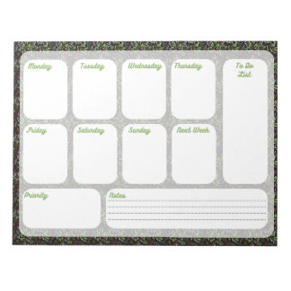Weekly To Do List Planner Notepad Notizblock