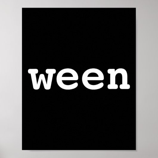Ween Funny Halloween Pair mit Hallo Poster (Vorne)