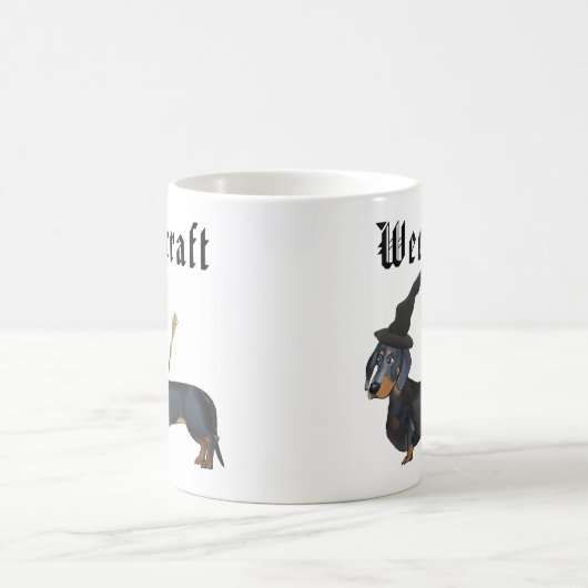 Weencraft Dackel-Hexe lustig Kaffeetasse (Mittel)