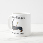 Weencraft Dackel-Hexe lustig Kaffeetasse (Vorderseite Links)