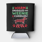 Weenie Dog Christmas Pajama Shirt Cute Weiner Ugly Dosenkühler (Vorderseite)