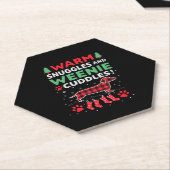 Weenie Dog Christmas Pajama Shirt Cute Weiner Ugly Untersetzer (angewinkelt)