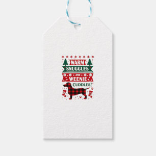 Weenie-Hund-Weihnachts-Pyjama-Shirt Süßer Wiener-H Geschenkanhänger