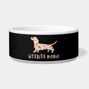 Weenie Mama Dachshund floral Napf