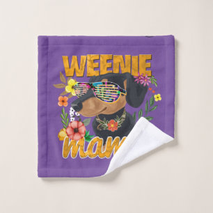 WEENIE MAMA DACHSHUND Waschlappen