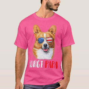 Weenie Papa Corgi Dad Dog Corgi Lovers T-Shirt