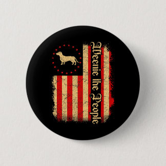Weenie The People 4. Juli Amerikanische USA-Flagge Button