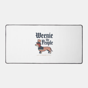 Weenie the People Patriotisches Dachshund T-Shirt_ Schreibtischunterlage
