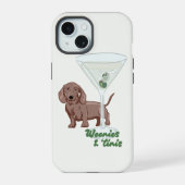 Weenies & Martinis iPhone 15 Hülle (Rückseite)