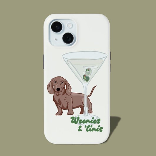 Weenies & Martinis iPhone 15 Hülle