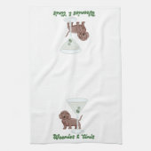 Weenies & Martinis-Party Geschirrtuch (Vertikal)