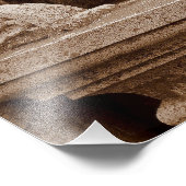 Weeping Angel Fotogrpah sepia Fotodruck (Ecke)