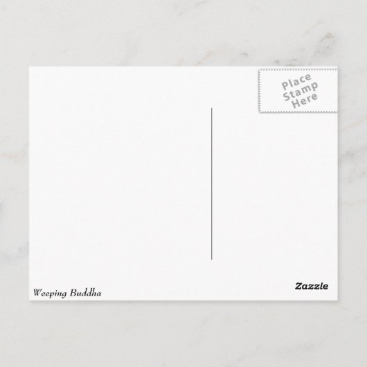 Weeping Buddha Postkarte (Rückseite)