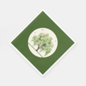 Weeping Williow Wedding Paper Napkin Serviette (Ecke)