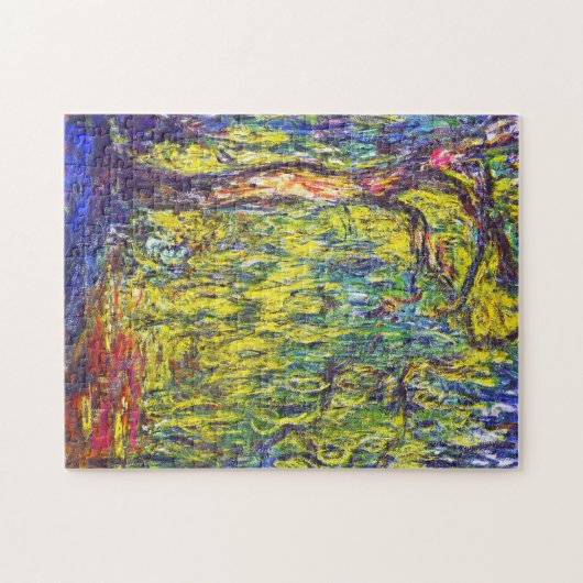 Weeping Willow Claude Monet lebendige Malkunst Puzzle (Horizontal)