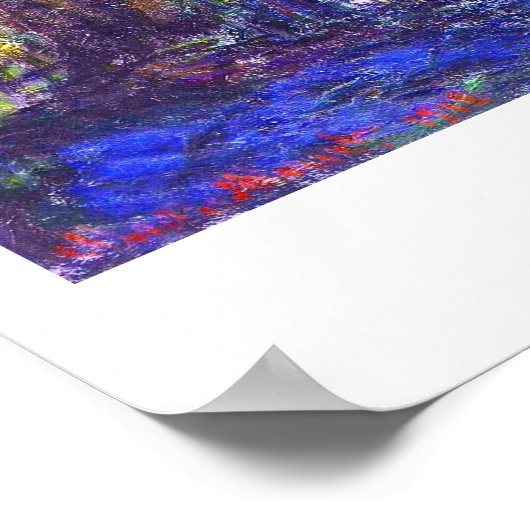 Weeping Willow Claude Monet Poster (Ecke)