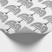 Weeping Willow Silhouette Thunder_Cove Geschenkpapier (Ecke)