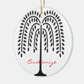 Weeping Willow Silhouette Thunder_Cove Keramik Ornament (Links)