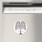 Weeping Willow Silhouette Thunder_Cove Magnet (In Situ (Geschirrspüler))