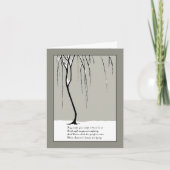 Weeping Willow Sympathy Card Karte (Vorderseite)