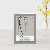 Weeping Willow Sympathy Card Karte (Gelbe Blume)