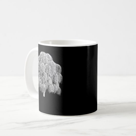 Weeping Willow Tree Arbor Days Kaffeetasse (Vorderseite Links)