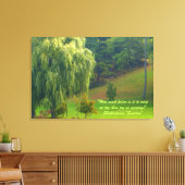 Weeping Willow Tree Hill Leinwanddruck (Insitu (Wohnzimmer))