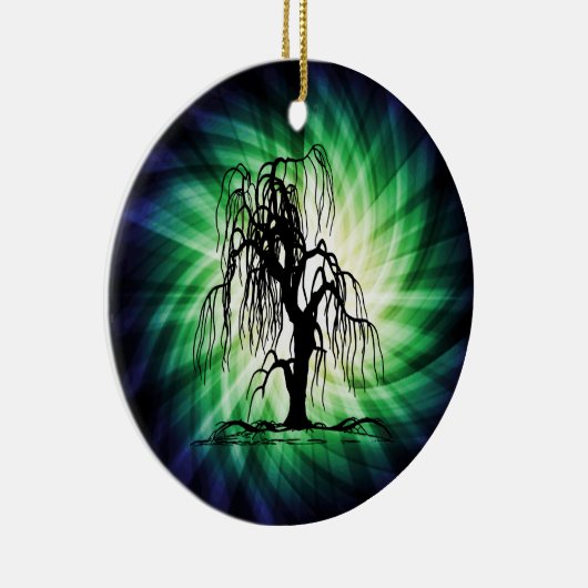 Weeping Willow Tree Keramik Ornament (Rechts)