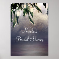 Weeping Willow Tree & Mason Jar Lights Banner