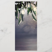 Weeping Willow Tree & Mason Jar Lights Menu Card Menükarte (Rückseite)