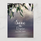 Weeping Willow Tree & Mason Jar Save the Date Ankündigungspostkarte (Vorderseite)