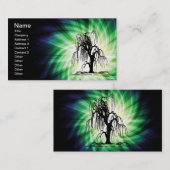 Weeping Willow Tree Visitenkarte (Vorne/Hinten)