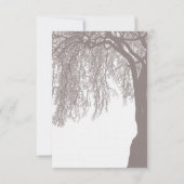 Weeping Willow Tree Wedding RSVP (Rückseite)