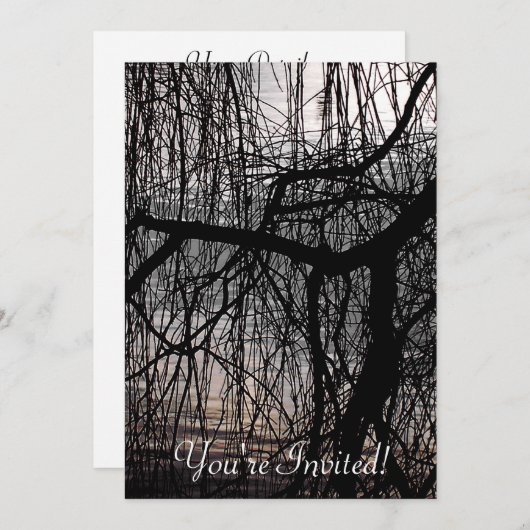 WEEPING WILLOW TREES EINLADUNG (Vorne/Hinten)