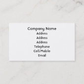 WEEPING WILLOW TREM VISITENKARTE (Rückseite)