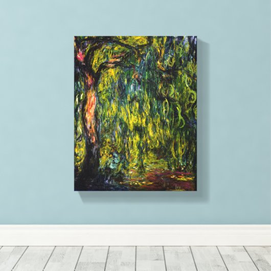 Weeping Willow von Claude Monet Leinwanddruck (Insitu (Holzboden))