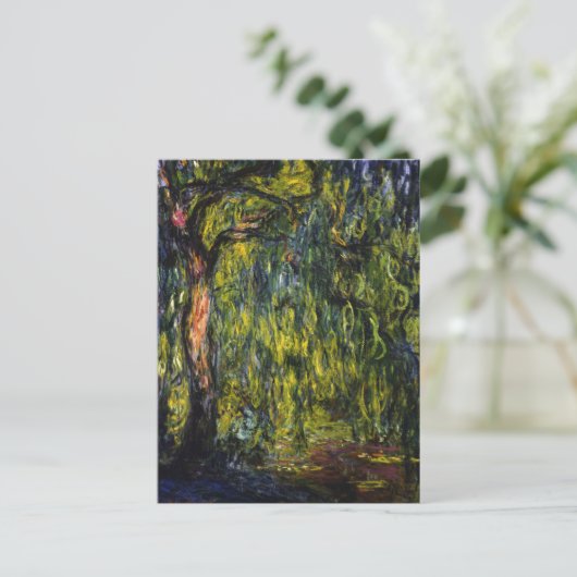 Weeping Willow von Claude Monet Postcard Postkarte (Stehend Vorderseite)