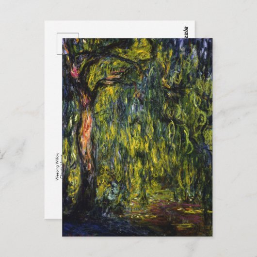Weeping Willow von Claude Monet Postcard Postkarte (Vorne/Hinten)