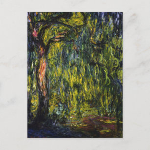 Weeping Willow von Claude Monet Postcard Postkarte