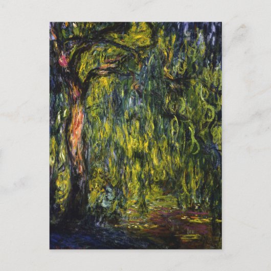 Weeping Willow von Claude Monet Postcard Postkarte (Vorderseite)