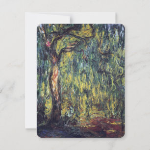 Weeping Willow von Claude Monet, Vintage Kunst