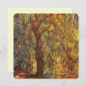 Weeping Willow von Claude Monet, Vintage Kunst (Vorne/Hinten)