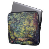 Weeping Willow von Claude Monet, Vintage Kunst Laptopschutzhülle (Vorderseite Links)