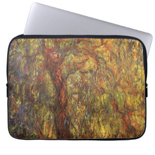 Weeping Willow von Claude Monet, Vintage Kunst Laptopschutzhülle