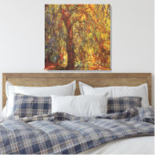 Weeping Willow von Claude Monet, Vintage Kunst Leinwanddruck (Insitu (Schlafzimmer))