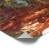 Weeping Willow von Claude Monet, Vintage Kunst Poster (Ecke)