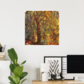 Weeping Willow von Claude Monet, Vintage Kunst Poster (Heimbüro)