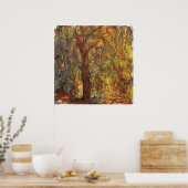 Weeping Willow von Claude Monet, Vintage Kunst Poster (Küche)